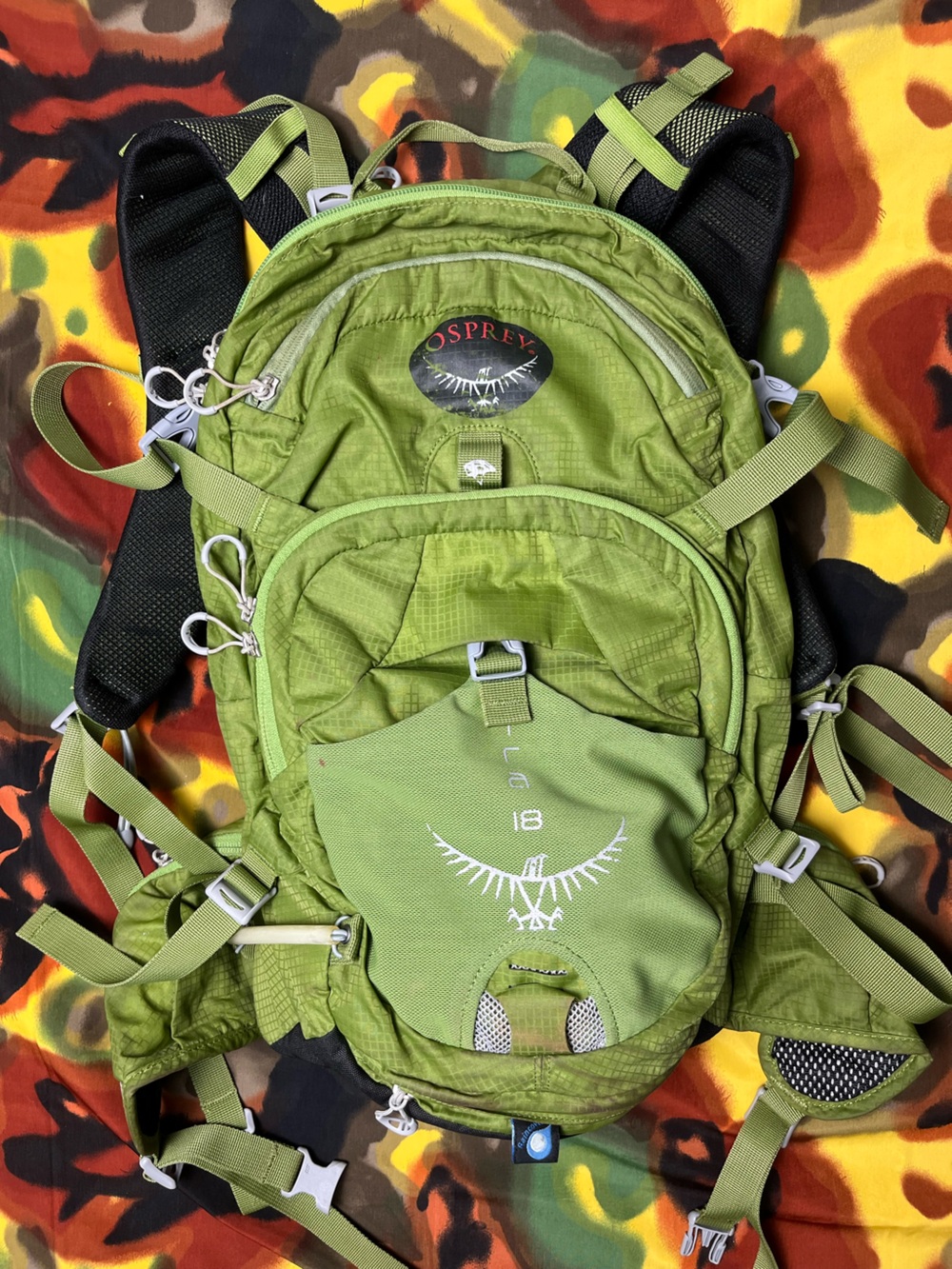 Osprey Mira 18 Green Backpack W Rain Cover included